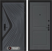 Входная дверь Лабиринт LEOLAB 11 - Графит софт 55518