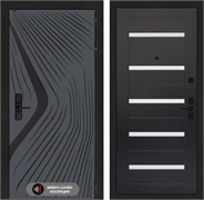 Входная дверь Лабиринт LEOLAB 01 - Венге, стекло белое 55522