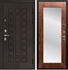 Входная металлическая дверь Сенатор СБ-121 с Зеркалом Береза мореная - фото 22918