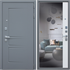 Входная металлическая дверь АСД Челси с Зеркалом Силк Титан / Белый матовый - фото 23881