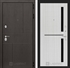 Входная металлическая дверь Лабиринт URBAN 02 - Сандал белый, стекло черное - фото 25420