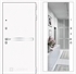 Входная металлическая дверь Лабиринт Лайн WHITE с широким зеркалом - Белый soft - фото 25476