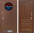 Входная металлическая дверь Лабиринт Термо Магнит 03 - Орех бренди - фото 25581