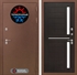 Входная металлическая дверь Лабиринт Термо Магнит 02 - Венге, стекло белое - фото 25589