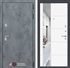 Входная металлическая дверь Лабиринт Бетон с зеркалом 19 - Белый софт - фото 25774
