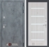 Входная металлическая дверь Лабиринт Бетон 01 - Сандал белый, стекло белое - фото 25782