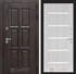 Входная металлическая дверь с Терморазрывом Лабиринт Лондон 01 - Сандал белый, стекло белое - фото 26082
