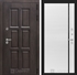 Входная металлическая дверь с Терморазрывом Лабиринт Лондон 22 - Белый софт, черная вставка - фото 26092