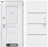 Входная металлическая дверь Лабиринт VERSAL 25 - Белый софт, черный молдинг - фото 26392