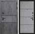 Входная металлическая дверь Лабиринт INFINITY 25 - Бетон светлый, черный молдинг - фото 26425
