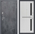 Входная металлическая дверь Лабиринт LOFT 02 - Сандал белый, стекло черное - фото 26548