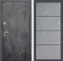 Входная металлическая дверь Лабиринт LOFT 25 - Бетон светлый, черный молдинг - фото 26562