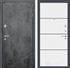 Входная металлическая дверь Лабиринт LOFT 25 - Белый софт, черный молдинг - фото 26565