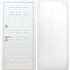 Входная белая дверь DALLAS ФЛ-246 Белый силк сноу - фото 56392