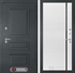 Входная металлическая дверь Лабиринт Атлантик 22 - Белый софт, черная вставка - фото 66565