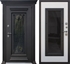 Входная уличная дверь АСД Гранд Люкс с окном и ковкой Роял Вуд Кофе - фото 66969