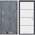 Входная металлическая дверь Лабиринт Бетон 25 - Белый софт, черный молдинг - фото 67397