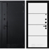 Входная металлическая дверь Лабиринт PIANO 25 - Белый софт, черный молдинг - фото 71178