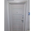 Входная металлическая дверь Лабиринт Бетон 01 - Сандал белый, стекло белое - фото 71729