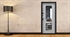 Входная металлическая дверь АСД Гермес 3К New Элит с Зеркалом Сосна белая - фото 72356