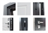 Входная металлическая дверь АСД Техно XN 91 U Букле Графит | Белый матовый - фото 72576
