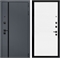 Входная дверь Интеко Агат Графит гладкая Белый мат 48969