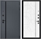 Входная дверь Интеко Агат Графит Эверест Белый мат 48977